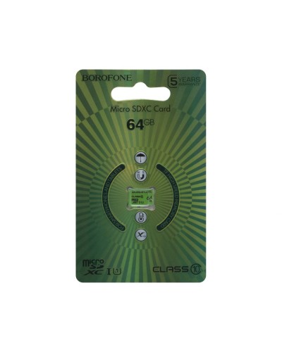 Карта Памяти Borofone MicroSDXC 64gb 10 Class