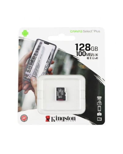 Карта Пам'яті Kingston Canvas Select Plus microSDXC (UHS-1) 128gb 10 Class