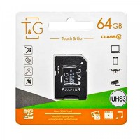 Карта Пам'яті T&G MicroSDXC 64gb UHS-3 10 Class & Adapter