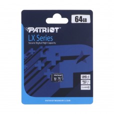 Карта Пам'яті Patriot LX Series MicroSDXC (UHS-1) 64gb 10 Class