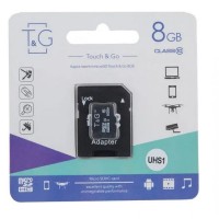 Карта Пам'яті T&G MicroSDHC 8gb 10 Class & Adapter