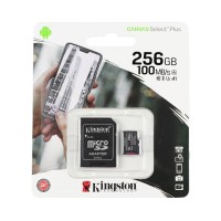 Карта Памяти Kingston Canvas Select Plus microSDXC (UHS-1) 256gb 10 Class & Adapter