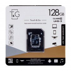 Карта Пам'яті T&G MicroSDXC 128gb UHS-3 10 Class & Adapter