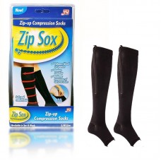 Лечебные компрессионные гольфы от варикоза Zip Sox (Зип Сокс) чорні (200)