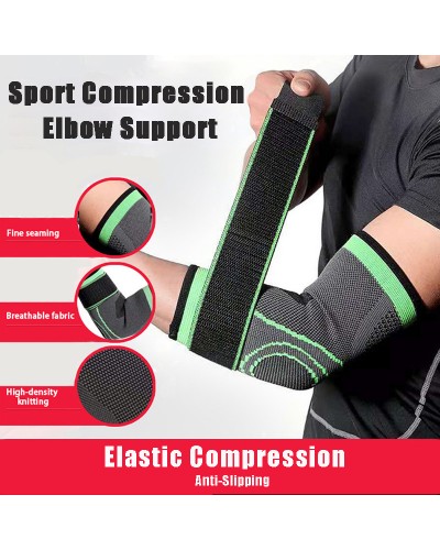 Бандаж на лікоть еластичний компресійний elbow support (200)