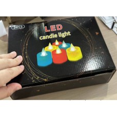 🟢 Свеча LED Живое пламя светящаяся ps 24