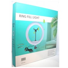 🟢 Кольцевая светодиодная Led лампа YQ 30 cm держателем для телефона и креплением под штатив