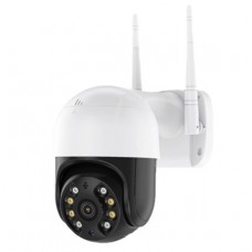 Камера видеонаблюдения PTZ уличная WiFi 4mp (ICSEE) (бело-зелёная коробка) [40] (30)