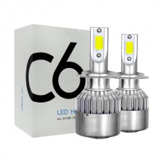 Автолампа LED C6 H1 белая коробка // [39] (50 шт/ящ)