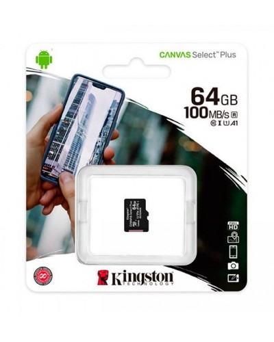 Карта памяти micro SDHC 64GB Kingston (class 10) (UHS-3) (БЕЗ АДАПТЕРА)