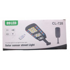 Прожектор LED настенный CL-728 сенсорный уличный с солнечной панелью и пультом (50 шт/ящ)