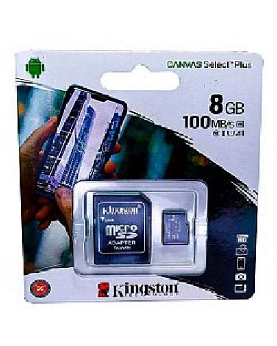 Карта памяти micro SDHC 8GB Kingston (class 10) (UHS-1) (c адаптером)