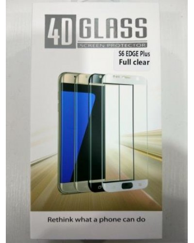 Панель передня 4D GLASS S6 edge plus (Full clear, white, black, gold, blue)