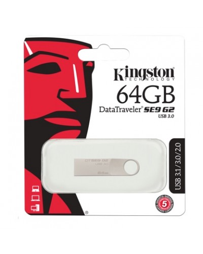 Флеш накопитель USB 64Gb Kingston SE9 (Металл) (3.0)