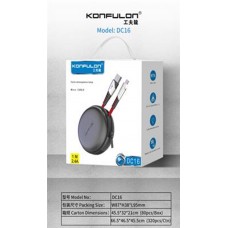 Кабель USB-Lightning(Apple) DC17 Konfulon чехол 1м, 2.4А