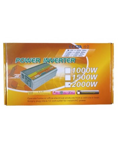 Перетворювач напруги з 12V→220V 2000W (20 шт/ящ)