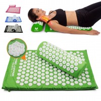 🟢 Акупунктурная подушка-коврик для снятия стресса напряжения Acupressure Mat