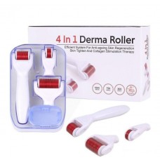 Мезороллер для лица и тела 4 в 1 Derma Roller (дермороллер)