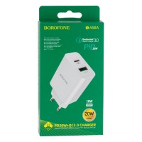 Мережевий Зарядний пристрій Borofone BA56A PD 20W + QC3.0