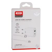 Зарядний пристрій XO L81A EU PD20W+QC3.0 Type-C to Lightning 2USB