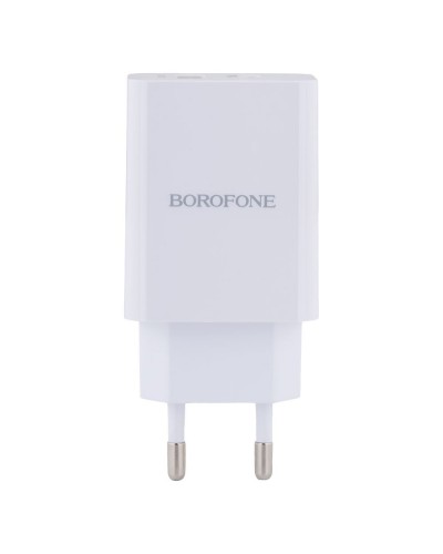 Сетевое Зарядное Устройство Borofone BA56A PD 20W + QC3.0 Type-C to Lightning