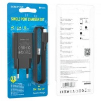 Мережевий Зарядний пристрій Borofone BA68A Micro 1USB 2.1A