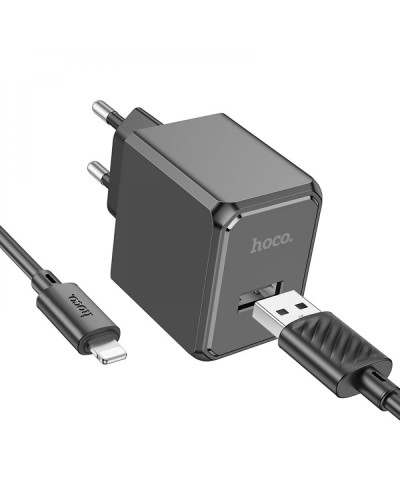 Сетевое Зарядное Устройство Hoco CS11A 1USB 2.1A+USB to Lightning