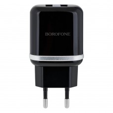 Сетевое Зарядное Устройство Borofone BA25A Lightning 2USB 2.4A