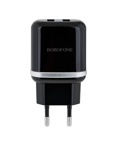 Сетевое Зарядное Устройство Borofone BA25A Lightning 2USB 2.4A