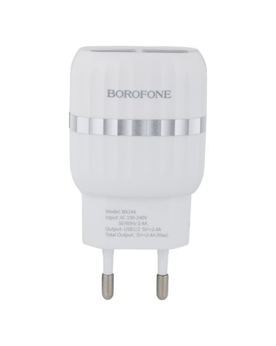 Сетевое Зарядное Устройство Borofone BA24A Lightning 2,4A