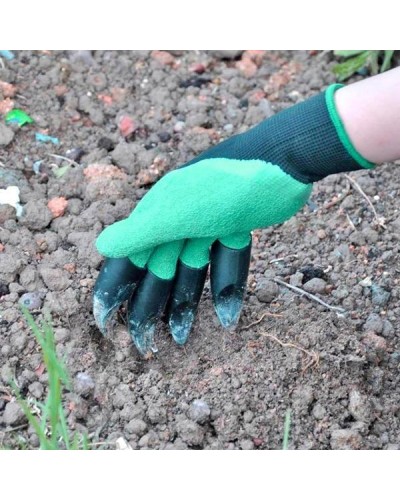 Садові рукавички з кігтями Garden Genie Gloves