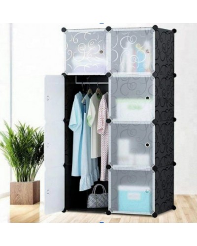 Складна шафа Storage Cube Cabinet «МР 28-51» чорна