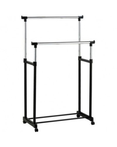 Телескопическая стойка-вешалка Double Pole Clothes Horse Mini для одежды и обуви в гардеробную