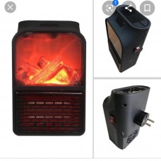 Портативный обогреватель c LCD-ДИСПЛЕЕМ и имитацией камина FLAME HEATER JIEJIA, обогреватель-камин с пультом