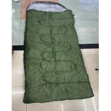 🟢 Спальный мешок на синтепоне 210 см. / Туристический спальник из плащевки олива.