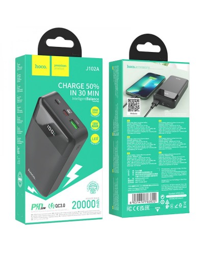 Power Bank Hoco J102A Cool figure PD20W+QC3.0 20000 mAh