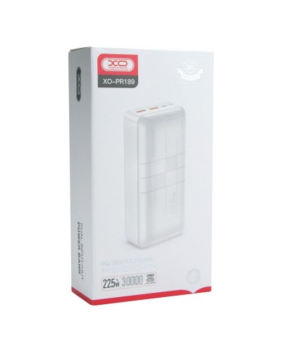 Power Bank XO PR189 PD20W+QC22.5W 30000 mAh