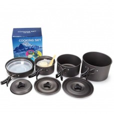 Тактический набор посуды на 4-5 человек для похода. Cooking Set SY-500