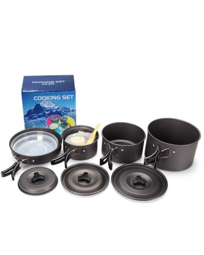 Тактический набор посуды на 4-5 человек для похода. Cooking Set SY-500