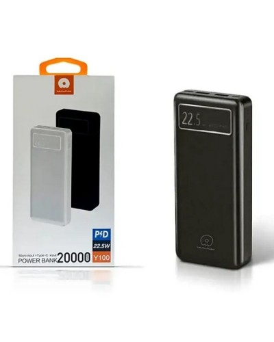 Power Bank WUW Y100 20000 мАч PD 22,5 Вт