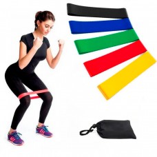 🟢 Набор резинки для фитнеса Fitness, резиновый ленточный эспандер для тренировок, резиновые петли (5 шт./уп.)