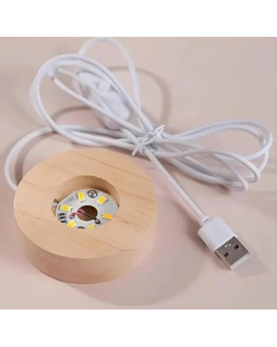 Декоративный 3D-ночник «Карусель» в форме шара, 6 см, тёплый LED-свет (50)
