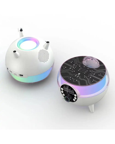 Многофункциональная Bluetooth-колонка BT-2203 с RGB диско-подсветкой, часами и беспроводной зарядкой (30)