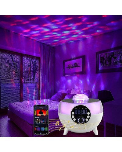 Многофункциональная Bluetooth-колонка BT-2203 с RGB диско-подсветкой, часами и беспроводной зарядкой (30)