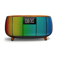Портативная Bluetooth-колонка NSP-2312 с LED-подсветкой, электронными часами и беспроводной зарядкой (24)
