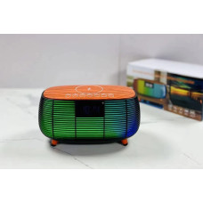 Портативная Bluetooth-колонка NSP-2312 с LED-подсветкой, электронными часами и беспроводной зарядкой (24)