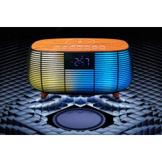 Портативная Bluetooth-колонка NSP-2312 с LED-подсветкой, электронными часами и беспроводной зарядкой (24)