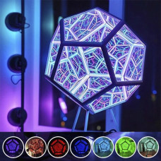 3D LED ночник «Додекаэдр» — многоцветная USB-лампа с 7 режимами подсветки (18)
