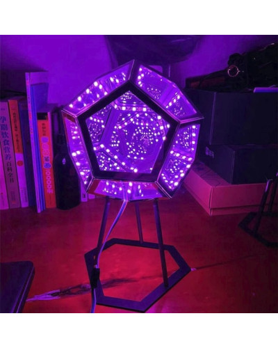 3D LED ночник «Додекаэдр» — многоцветная USB-лампа с 7 режимами подсветки (18)