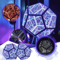 3D LED ночник «Додекаэдр» — многоцветная USB-лампа с 7 режимами подсветки (18)